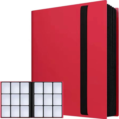9 trading card pocket binder - 360 cards total (Red)