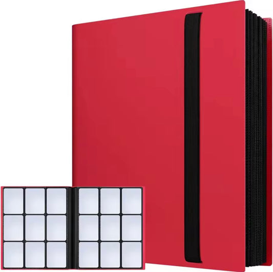 9 trading card pocket binder - 360 cards total (Red)