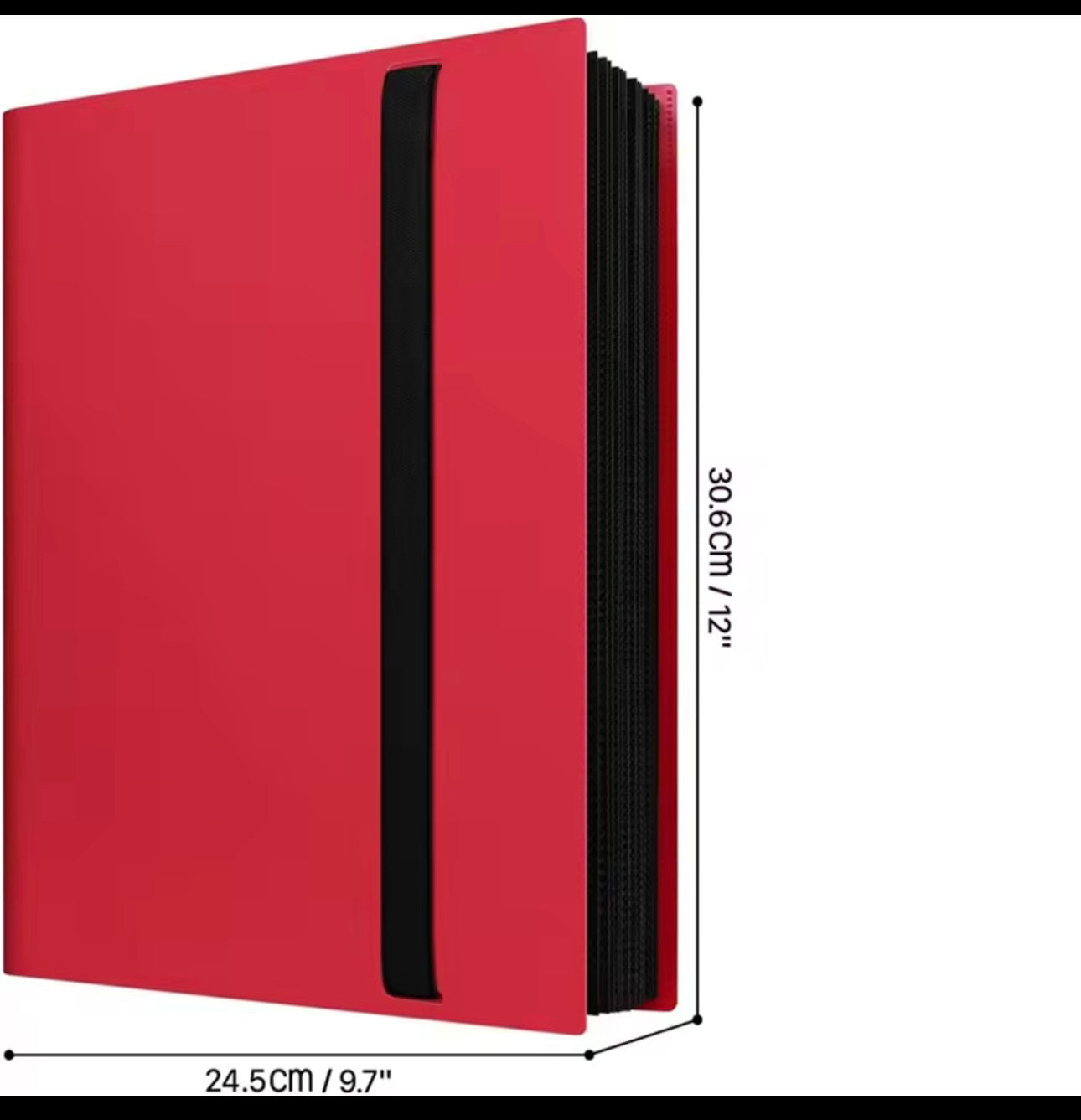 9 trading card pocket binder - 360 cards total (Pink)