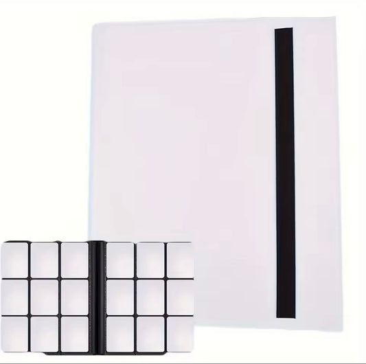 9 trading card pocket binder - 360 cards total (White)