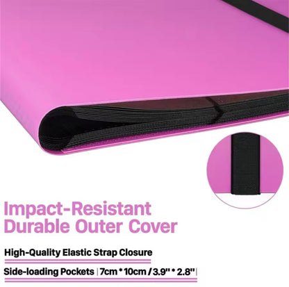9 trading card pocket binder - 360 cards total (Pink)