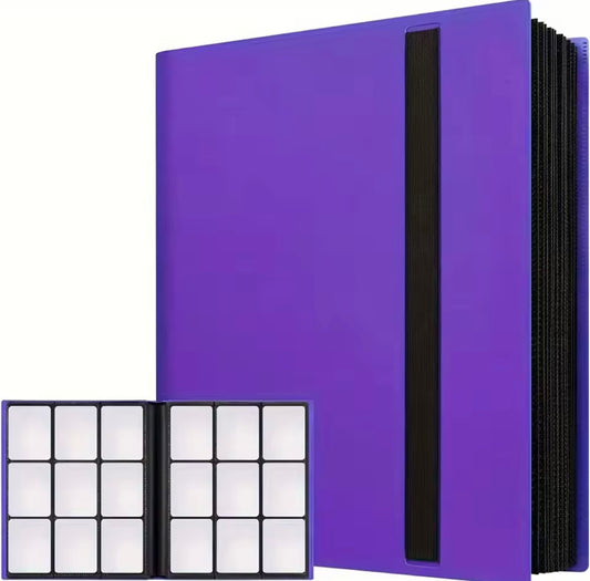 9 trading card pocket binder - 360 cards total (Purple)
