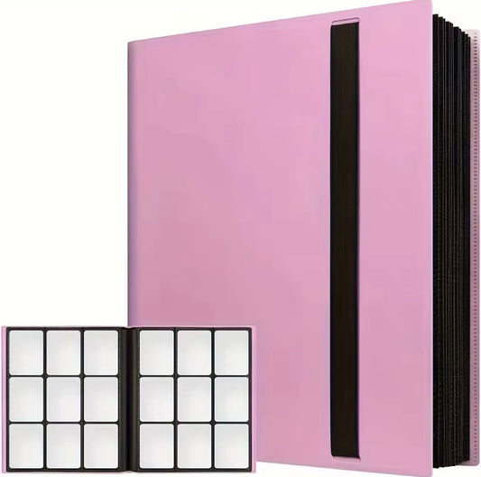 9 trading card pocket binder - 360 cards total (Pink)
