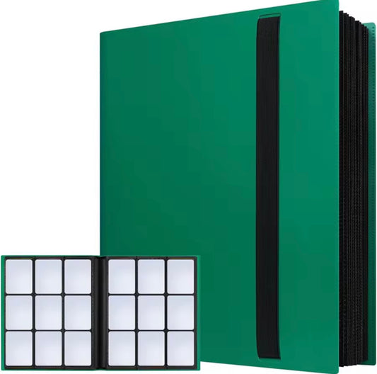 9 trading card pocket binder - 360 cards total (Green)